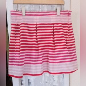 Hunter For Target Girls Red/Pink/White Striped Skort Size 14/16
